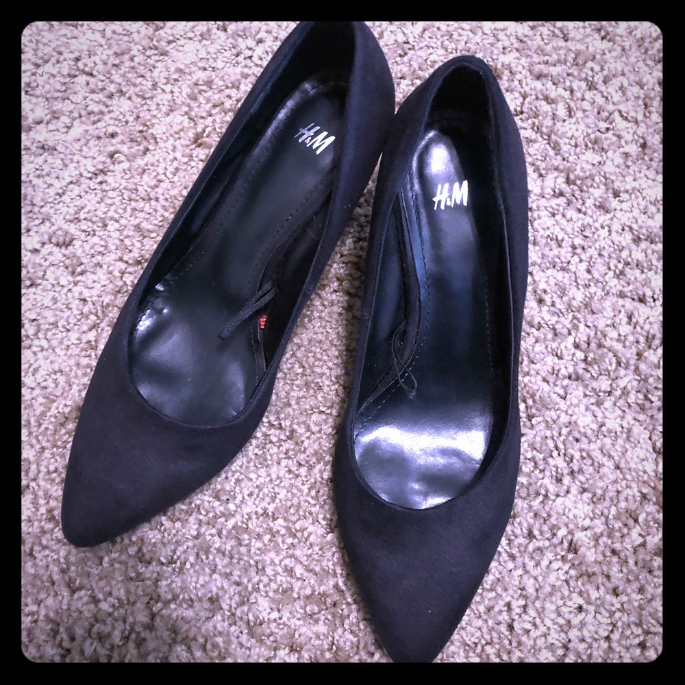 H&M  Faux Suede Heels -Euro 36